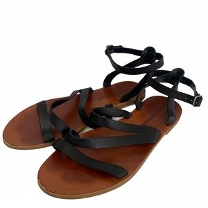 Lucky Brand Women's Black Leather Sandals Size 7